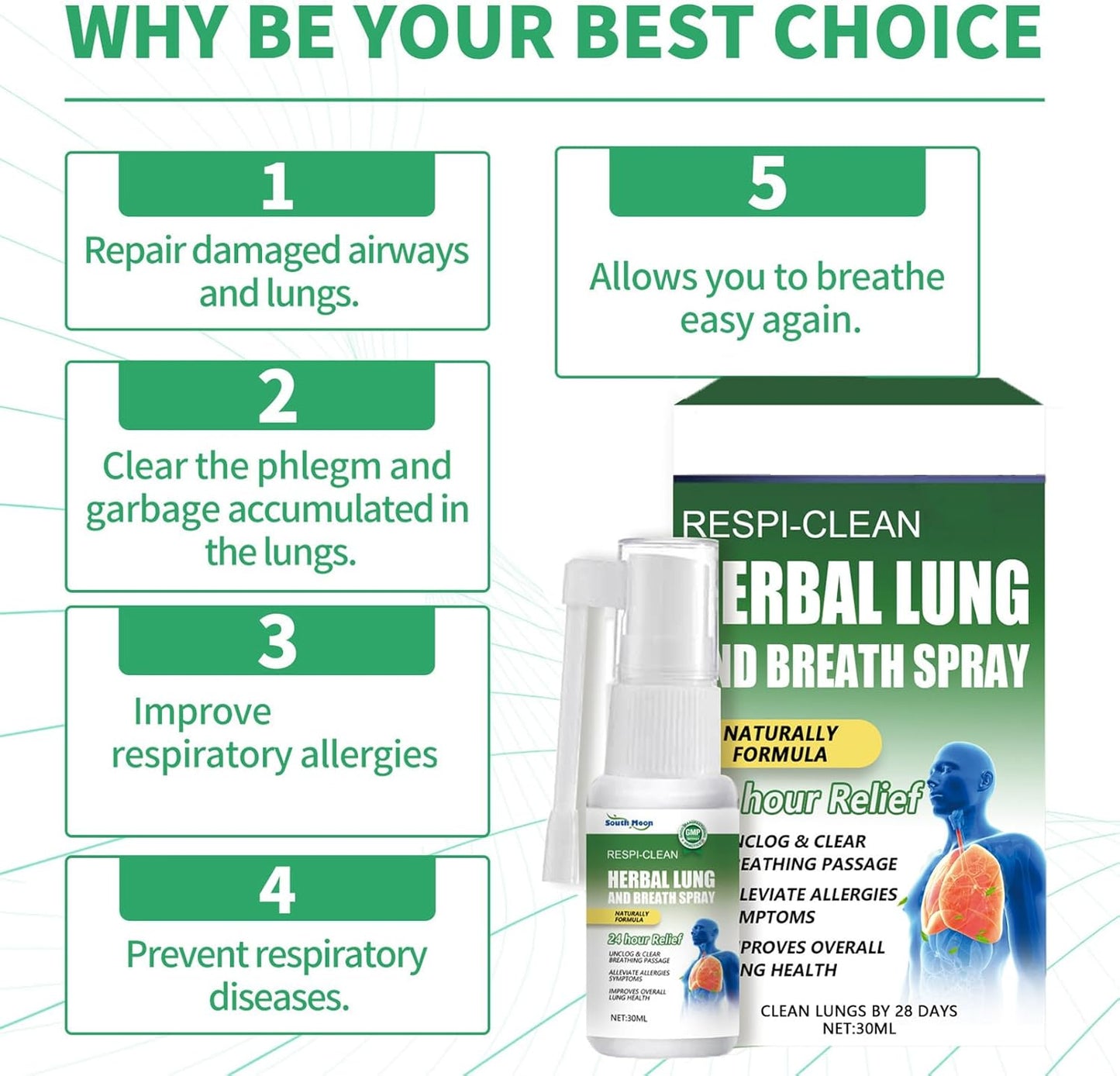 RespiClean™ Herbal Lung Cleansing Spray